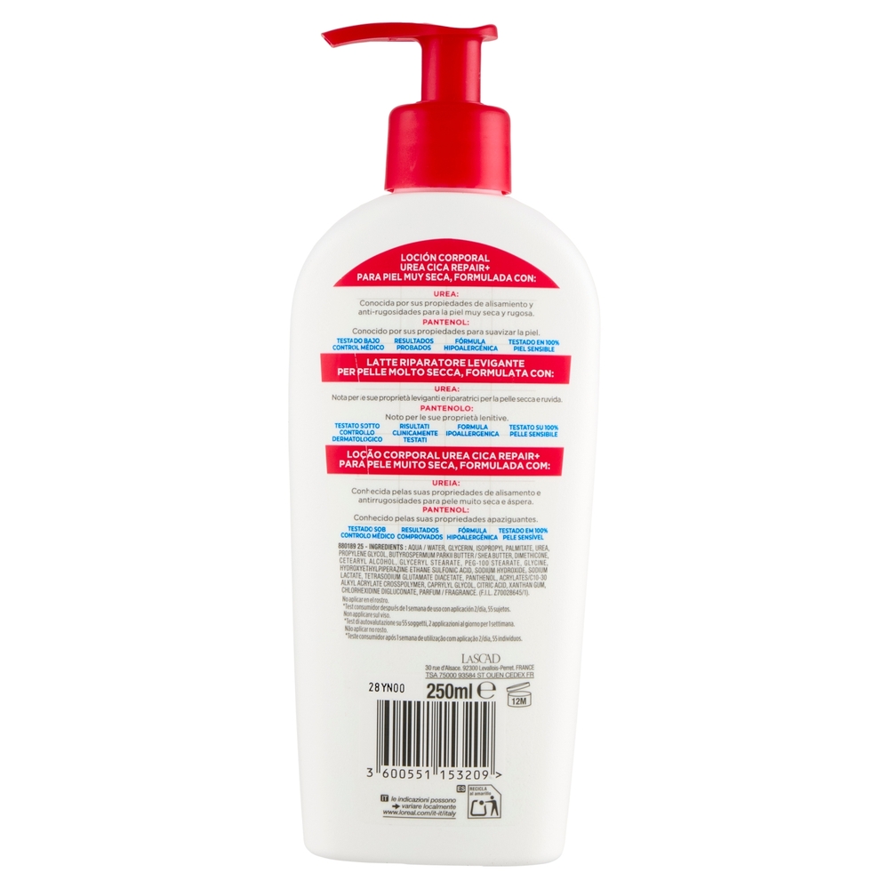 Mixa Urea Cica Repair+ Latte Riparatore Levigante 250 ml